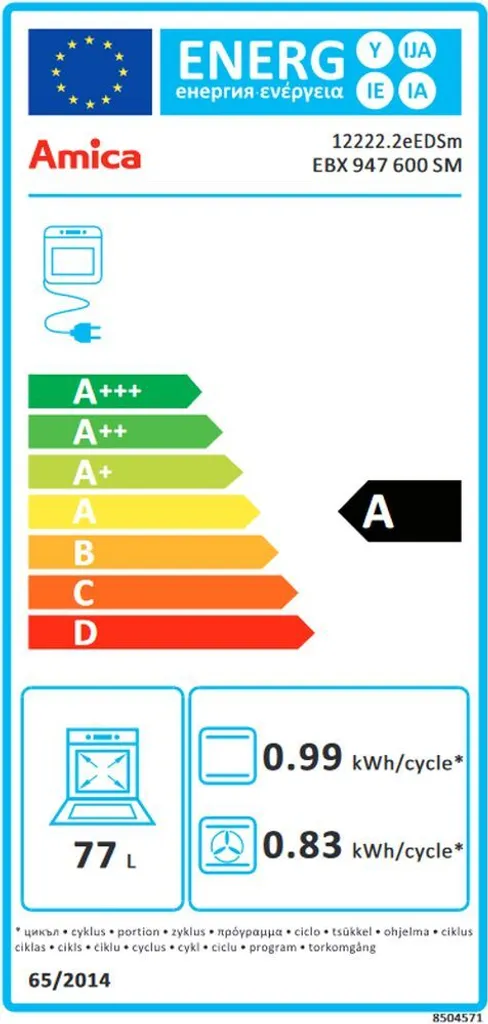Amica EBX 947 600 SM Backöfen - Matt Schwarz 5 Amica EBX 947 600 SM Backöfen - Matt Schwarz - Image 3