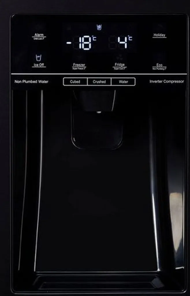 Hisense RS694N4TFE Kühl-/Gefrierkombination Side By Side NOFROST - Electronic Touch Control - Ice Crusher - Wasserspender Mit Integrierten Wassertank - Volumen 562l (371l Kühl / 185l Gefrier) - Chrom Weinregal - Inverter-Kompressor 15 Hisense RS694N4TFE Kühl-/Gefrierkombination Side By Side NOFROST - Electronic Touch Control - Ice Crusher - Wasserspender Mit Integrierten Wassertank - Volumen 562l (371l Kühl / 185l Gefrier) - Chrom Weinregal - Inverter-Kompressor - Image 13