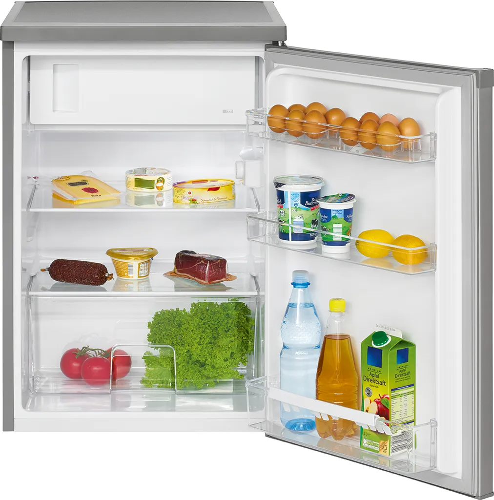 Bomann KS 2184.1 Kühlschrank Inox-look 120 Liter Inkl. 4 Sterne Gefrierfach 8 Bomann KS 2184.1 Kühlschrank Inox-look 120 Liter Inkl. 4 Sterne Gefrierfach - Image 6