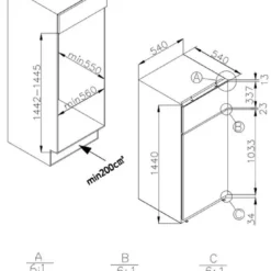 Amica EKGC 16166, Kühl-Gefrierkombination, 1450 Mm Nische, Schlepptür-Technik, -Angebote Herd Liebe Store 2b1b5b36b9db3dd1261e5392a12096fb
