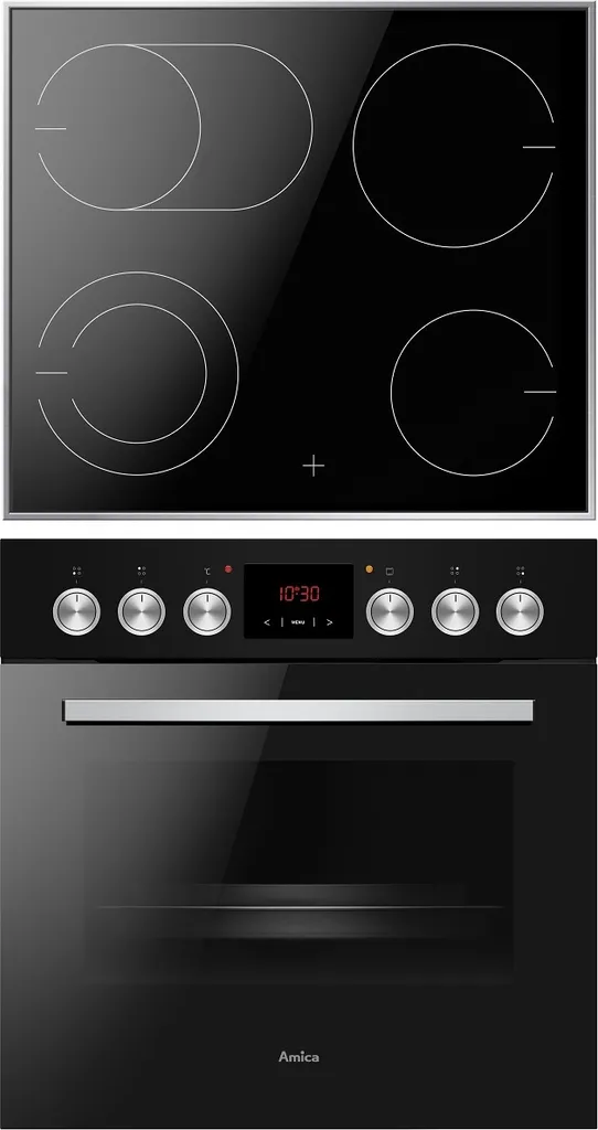 Amica EHC 933 107 SM Herd-Set Ofen 65 L Steam Clean Bräter-Zone Timer EEK: A 3 Amica EHC 933 107 SM Herd-Set Ofen 65 L Steam Clean Bräter-Zone Timer EEK: A