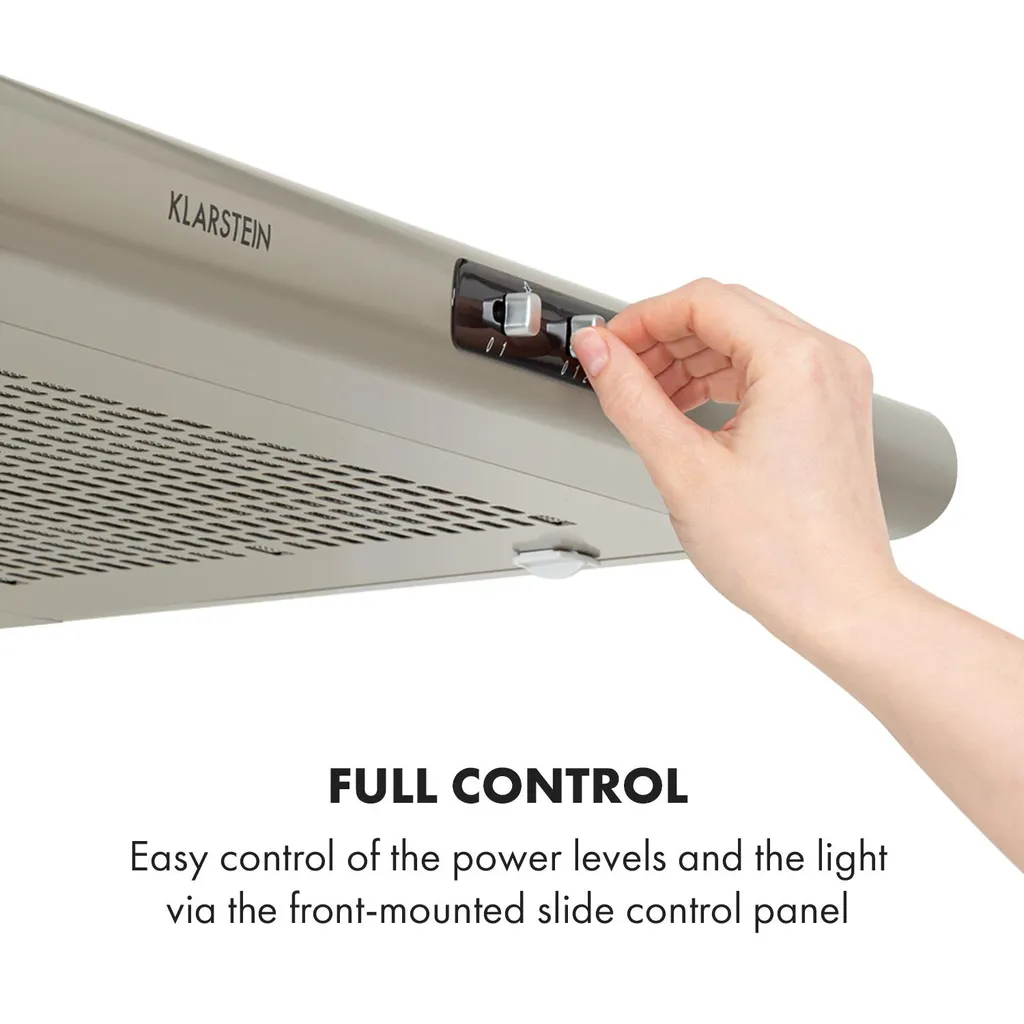 Klarstein Capannina Unterbauhaube , Dunstabzugshaube , Abluft/Umluft , Breite: 60 Cm , Max. Abluftleistung: 166 M³/h , EEC C , 3 Lüftungsstufen , Schieberegler , Installation: Wand- Oder Unterschrankanbau , Material: Edelstahl , LED-Kochfeldbeleuchtung , Silber 8 Klarstein Capannina Unterbauhaube , Dunstabzugshaube , Abluft/Umluft , Breite: 60 Cm , Max. Abluftleistung: 166 M³/h , EEC C , 3 Lüftungsstufen , Schieberegler , Installation: Wand- Oder Unterschrankanbau , Material: Edelstahl , LED-Kochfeldbeleuchtung , Silber - Image 6