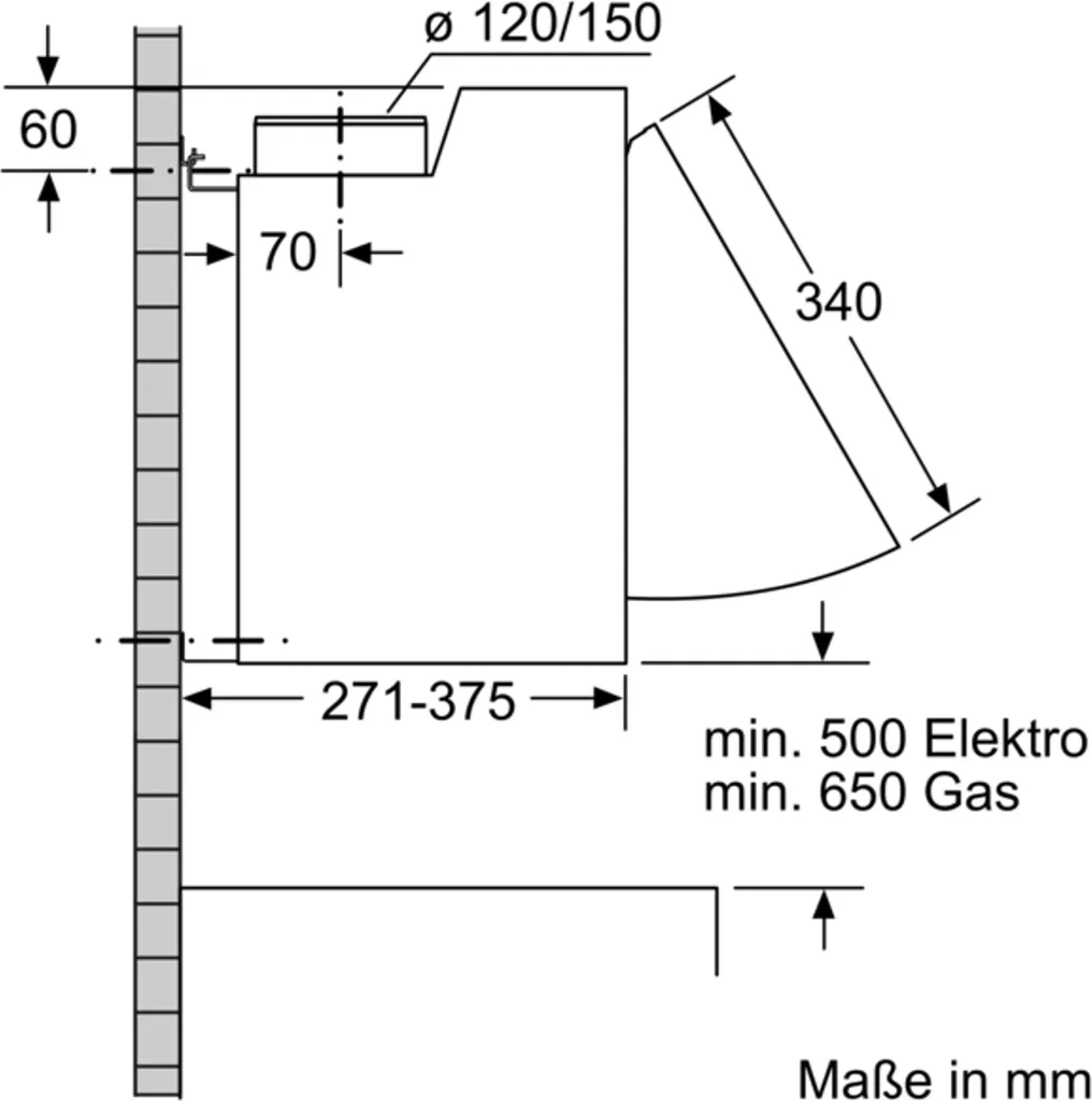 Bosch DEM63AC00 Serie 2 Zwischenbauhaube / D / 60 Cm / Silber / Wahlweise Umluft- Oder Abluftbetrieb / Drucktastenschalter / 3 Leistungsstufen / Metallfettfilter (spülmaschinengeeignet) 8 Bosch DEM63AC00 Serie 2 Zwischenbauhaube / D / 60 Cm / Silber / Wahlweise Umluft- Oder Abluftbetrieb / Drucktastenschalter / 3 Leistungsstufen / Metallfettfilter (spülmaschinengeeignet) - Image 6