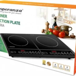 ESPERANZA *2-BURNER INDUCTION PLATE ST.MARIA - Schwarz - Arbeitsfläche - Zonen-Induktionskochfeld - -Angebote Herd Liebe Store 2ecc59b9169e8f55dcee5b7e097b9d80