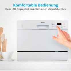 MEDION Tischgeschirrspüler (6 Gedecke Fassungsvermögen, 6 Reinigungsprogramme, ECO Programm, LED Anzeige, 51 DB, MD37210) -Angebote Herd Liebe Store 2ee27bb53400484030f05118adb5bd9f