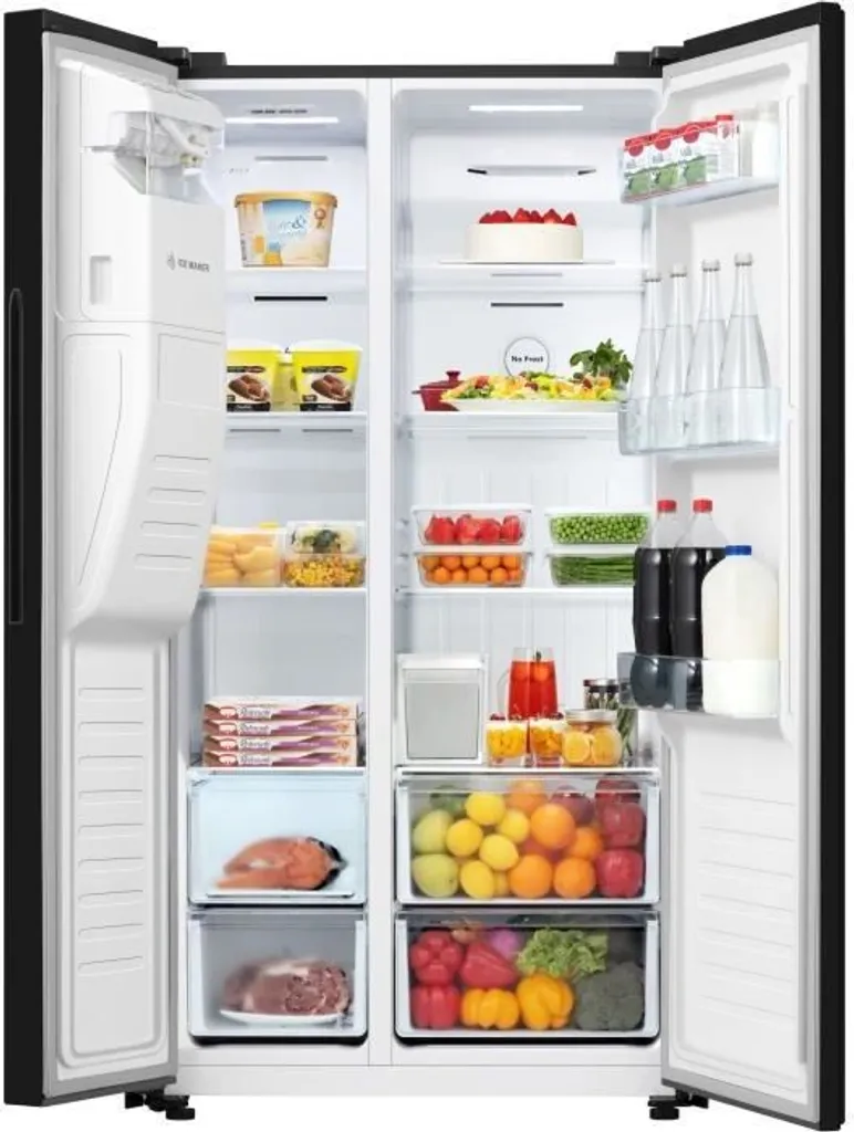 Hisense RS650N4AB1 - Amerikanischer Kühlschrank 499L (334L + 165L) - Total Belüftete Kälte - - L91cmxH179cm - Schwarz 6 Hisense RS650N4AB1 - Amerikanischer Kühlschrank 499L (334L + 165L) - Total Belüftete Kälte - - L91cmxH179cm - Schwarz - Image 4