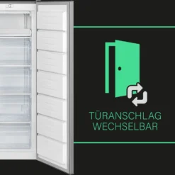 Bomann Gefrierschrank, Tiefkühlschrank, Freezer, Nutzinhalt 168 Liter, , Wechselbarer Türanschlag, 4 Sterne Gefrierraum, Edelstahl-Optik, GS 7340 -Angebote Herd Liebe Store 33352c5c802c16a2510b9a46555244a7