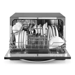 Klarstein Amazonia 6 Luminance Spülmaschine Tischgeschirrspüler (Glas-Front, Freistehend, 174 KWh/Jahr, 55 Cm Breit, 49 DB Leise, 6 Maßgedecke, 6 Programme, Aquastop) Schwarz -Angebote Herd Liebe Store 34e2acfd041363a2086dd2efe3741e39