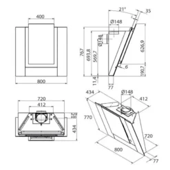 KitchenAid Design-Kopffreihaube 80cm, KEWVP 80010 -Angebote Herd Liebe Store 363d2a61817c444a5acb9b20e7d83d0f