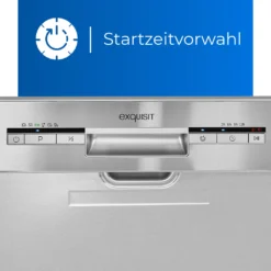 Exquisit Einbaugeschirrspüler EGSP1012-EB-030E Inox | Teilintegriert | 12 Gedecke | Inox -Angebote Herd Liebe Store 38c939a3a5e07968aca635376cdc9712