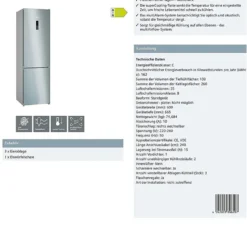 Siemens KG39NXICF IQ300 Kühl-Gefrier-Kombination, 203 X 60 Cm, 260 L Kühlen + 103 L Gefrieren, HyperFresh Längere Frische, NoFrost Nie Wieder Abtauen, AntiFingerprint Schutz Vor Fingerabdrücken 23 Siemens KG39NXICF IQ300 Kühl-Gefrier-Kombination, 203 X 60 Cm, 260 L Kühlen + 103 L Gefrieren, HyperFresh Längere Frische, NoFrost Nie Wieder Abtauen, AntiFingerprint Schutz Vor Fingerabdrücken -Angebote Herd Liebe Store 397995303f3ab1feaa4af00024592b34
