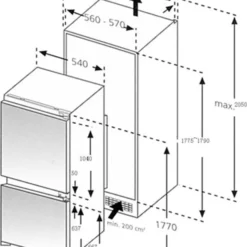 PKM Einbau-Kühlgefrierkombination Kühlschrank Gefrierschrank KG275.4 EB 249 L -Angebote Herd Liebe Store 39846ba7e1132aefacaf967ad978898e