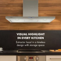 Klarstein Limelight Dunstabzugshaube 90 Cm , Wandhaube , Energieeffizienzklasse A++ , Abluftbetrieb , 600 M³/h , 3 Geschwindigkeitsstufen , Digitalanzeige , LED-Kochfeldbeleuchtung , Umrüstbar Auf Umluftbetrieb , Edelstahl Gebürstet -Angebote Herd Liebe Store 39c117764a5739aedc424d4e327dc4e5