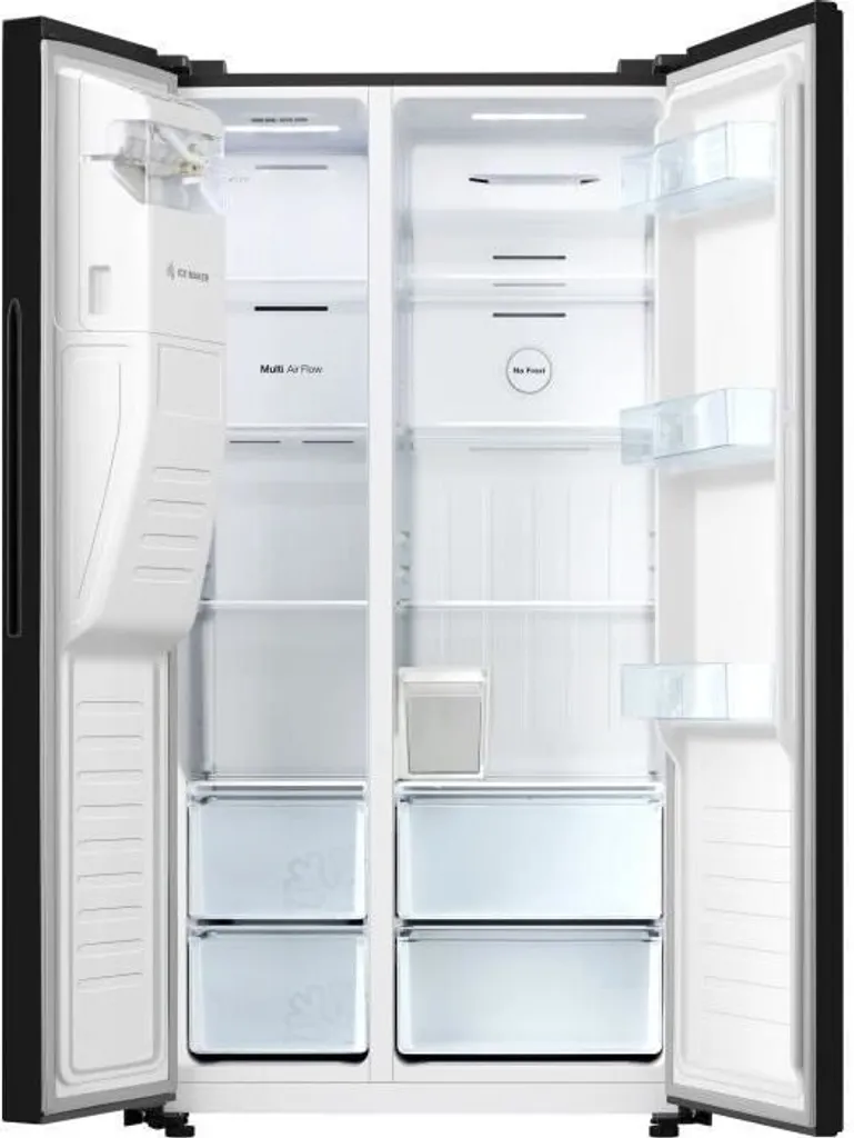 Hisense RS650N4AB1 - Amerikanischer Kühlschrank 499L (334L + 165L) - Total Belüftete Kälte - - L91cmxH179cm - Schwarz 4 Hisense RS650N4AB1 - Amerikanischer Kühlschrank 499L (334L + 165L) - Total Belüftete Kälte - - L91cmxH179cm - Schwarz - Image 2