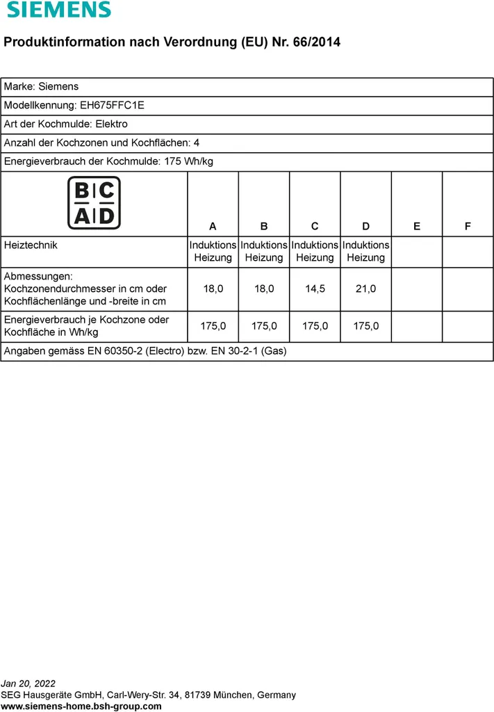 Siemens Induktionskochfeld EH675FFC1E BRÄTERZONE Autark SCHOTT CERAN® 11 Siemens Induktionskochfeld EH675FFC1E BRÄTERZONE Autark SCHOTT CERAN® - Image 9