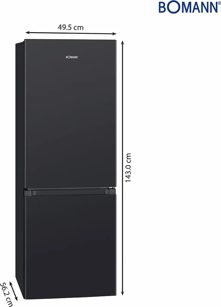 Bomann Kühl-/Gefrierkombination KG 320.2 Schwarz 175 Liter 7 Bomann Kühl-/Gefrierkombination KG 320.2 Schwarz 175 Liter - Image 5