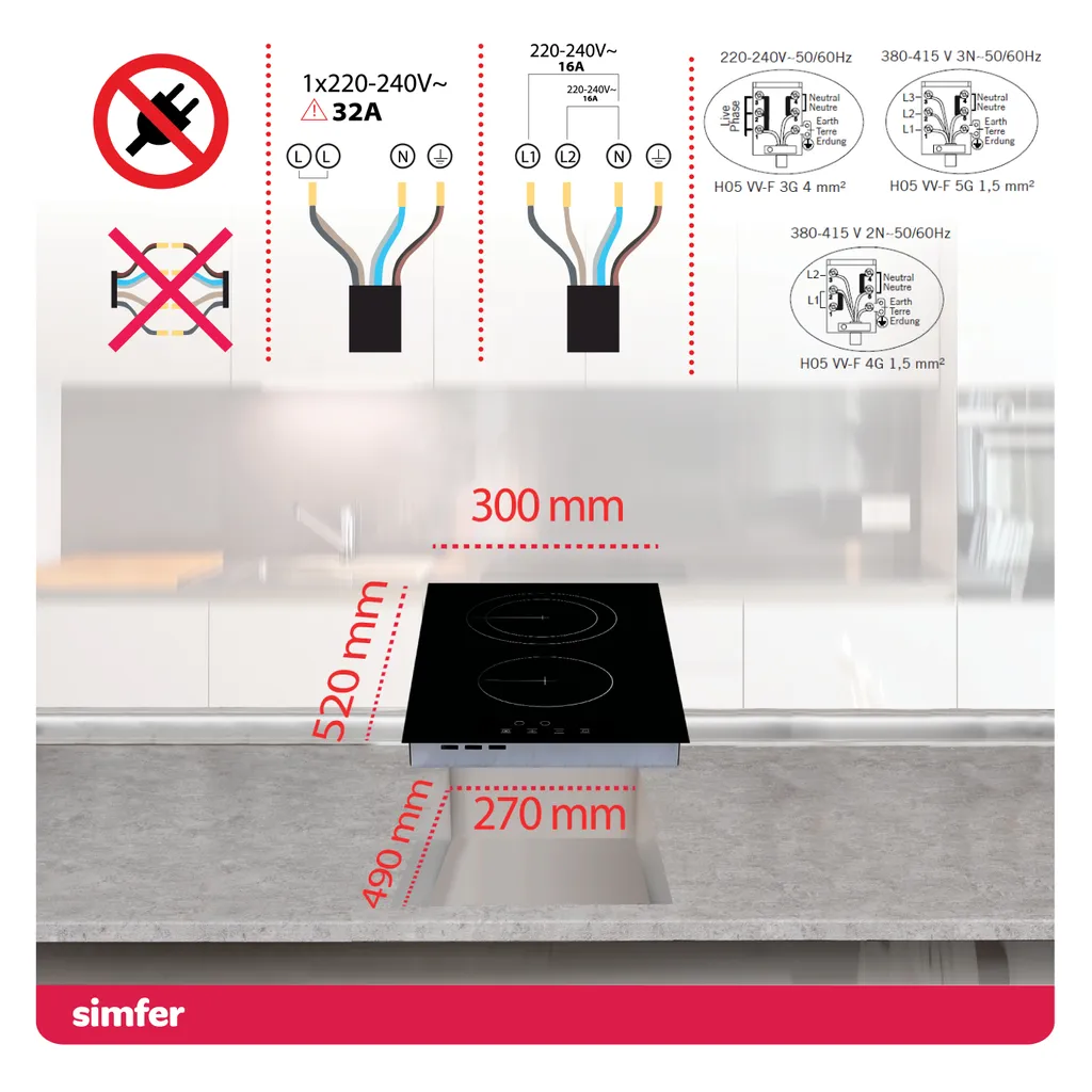 Simfer 30 Cm Glaskeramikkochfeld BIH 3025, Autarkes Elektro-Kochfeld, Glaskeramikkochfeld - 2 Kochzonen, 9 Leistungsstufen, Touch-Bedienung, Restwärmeanzeige, Kindersicherung, Rahmenlos 8 Simfer 30 Cm Glaskeramikkochfeld BIH 3025, Autarkes Elektro-Kochfeld, Glaskeramikkochfeld - 2 Kochzonen, 9 Leistungsstufen, Touch-Bedienung, Restwärmeanzeige, Kindersicherung, Rahmenlos - Image 6
