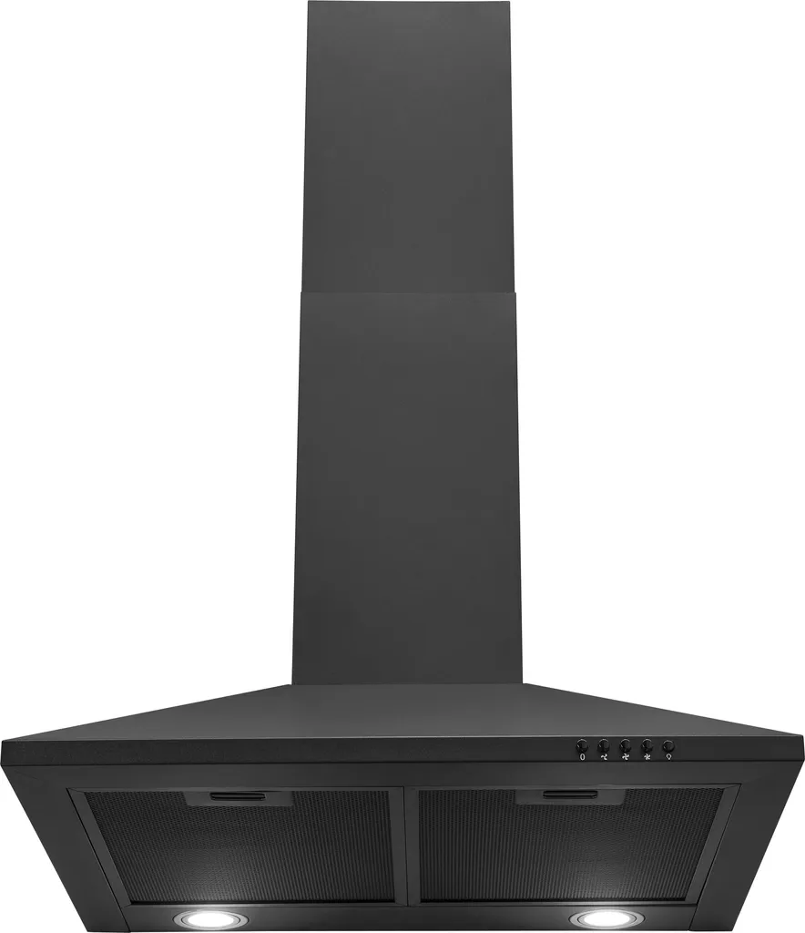 Exquisit KH 60-8 Sw Kamin-Dunstabzugshaube | Halogenbeleuchtung | Schwarz 4 Exquisit KH 60-8 Sw Kamin-Dunstabzugshaube | Halogenbeleuchtung | Schwarz - Image 2