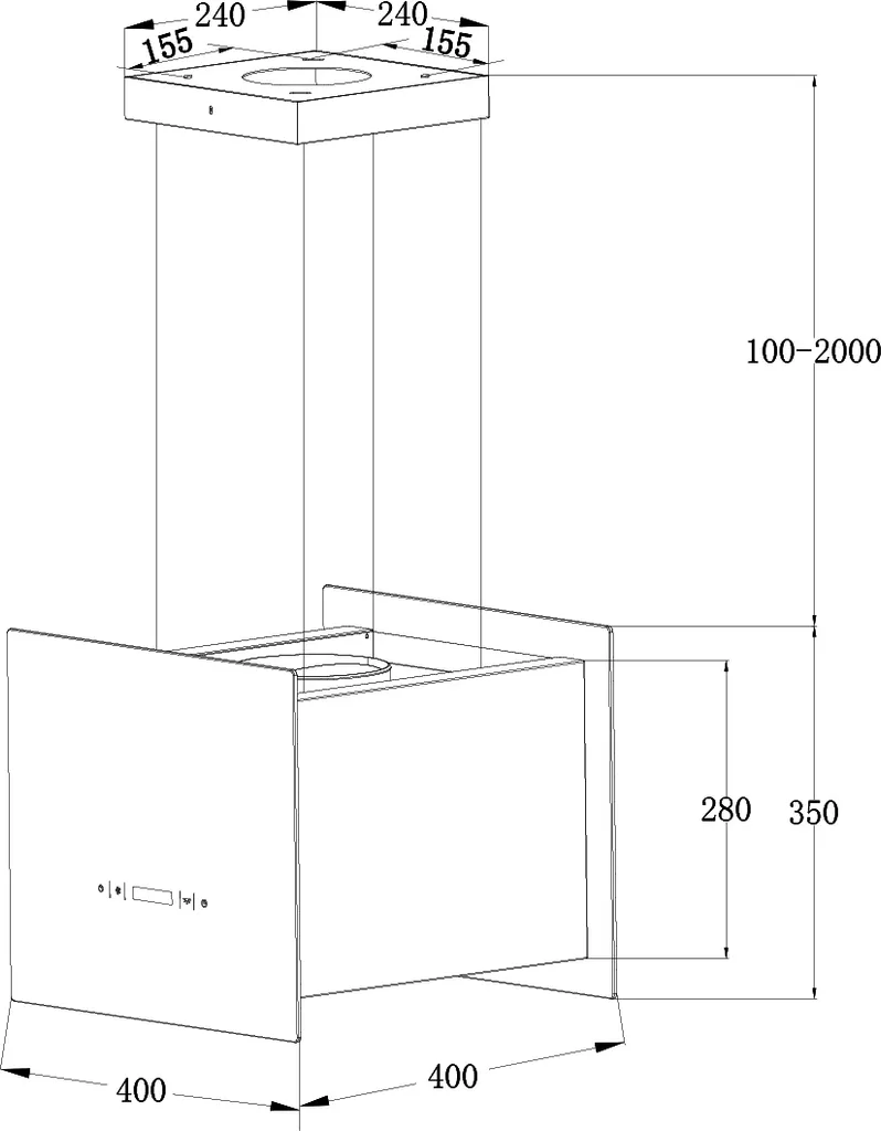 Dunstabzugshaube 40cm BOX400W 9 Dunstabzugshaube 40cm BOX400W - Image 7