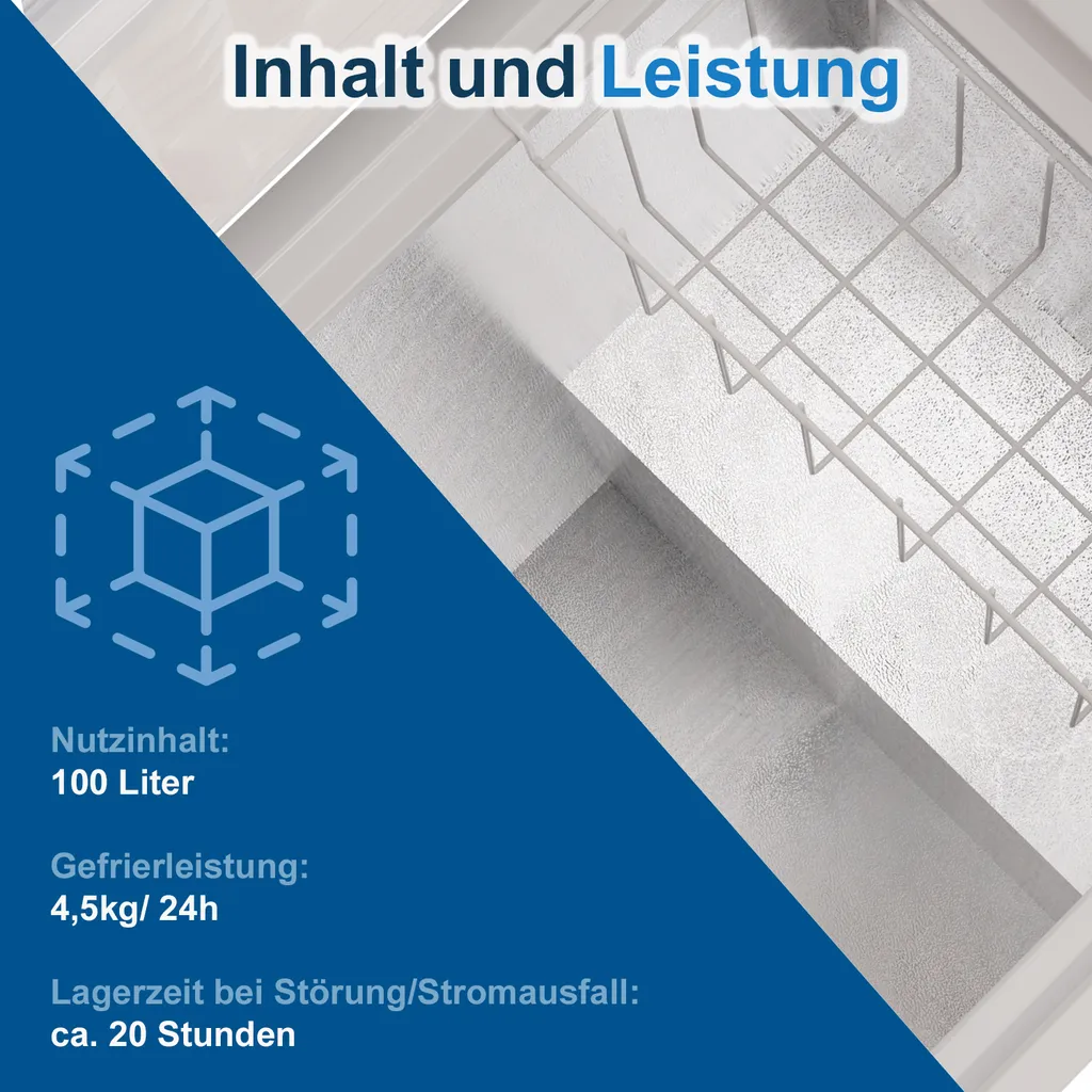 TroniTechnik Gefriertruhe Kühltruhe Kühlfach BORGAR 110L Basic Mit Korb 9 TroniTechnik Gefriertruhe Kühltruhe Kühlfach BORGAR 110L Basic Mit Korb - Image 7