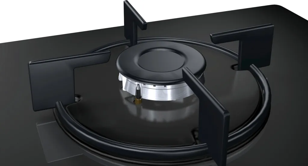 Bosch POH6B6B10 Gaskochfeld 60cm WOK Schwarz Hartglas GAS KOCHFELD 4 Bosch POH6B6B10 Gaskochfeld 60cm WOK Schwarz Hartglas GAS KOCHFELD - Image 2