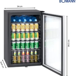 Bomann Glastür-Kühlschrank KSG 7283.1 115 Liter -Angebote Herd Liebe Store 3fbf7f9c6fccb020b8be080e07ebef4e