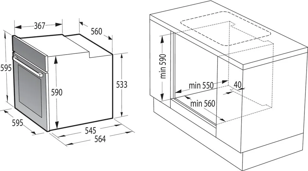 Gorenje Black Set 4 Einbauherd-Set Mit Glaskeramik-Kochfeld Mit Edelstahlrahmen, Heißluft - 77L XXL Volumen - ExtraSteam - GentleClose - EcoClean - AirFry - PizzaMode - PerfectGrill - Teleskopauszüge - Schwarz 22 Gorenje Black Set 4 Einbauherd-Set Mit Glaskeramik-Kochfeld Mit Edelstahlrahmen, Heißluft - 77L XXL Volumen - ExtraSteam - GentleClose - EcoClean - AirFry - PizzaMode - PerfectGrill - Teleskopauszüge - Schwarz - Image 20