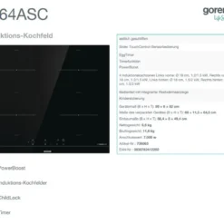 Gorenje IT64ASC Induktions-Kochfeld, 60 Cm, TouchControl 26 Gorenje IT64ASC Induktions-Kochfeld, 60 Cm, TouchControl -Angebote Herd Liebe Store 427fee6d9b29b3256ba6e92f9bc11fca