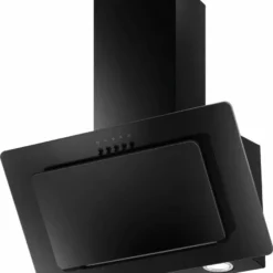 PKM Dunstabzugshaube Wandhaube Kopffreihaube S22-60 BBPY Schwarz LED 60 Cm