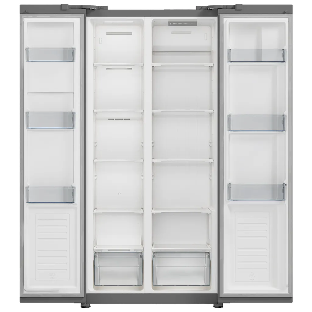 PKM Side By Side Kühl-Gefrierkombination Kühlschrank Silber SBS 440.4NF SI 5 PKM Side By Side Kühl-Gefrierkombination Kühlschrank Silber SBS 440.4NF SI - Image 3