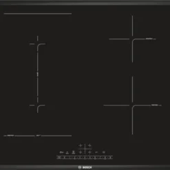 Bosch Serie 6 PVS775FC5E, Schwarz, Integriert, 70 Cm, Zonen-Induktionskochfeld, Glaskeramik, 4 Zone(n)