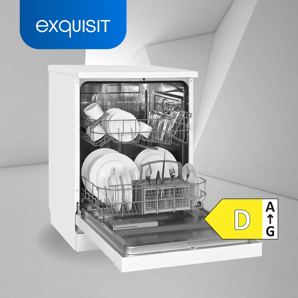 Exquisit Geschirrspüler GSP6312-030D Weiss | 11 Liter | Display | Auto-Door-Open 4 Exquisit Geschirrspüler GSP6312-030D Weiss | 11 Liter | Display | Auto-Door-Open - Image 2