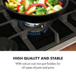 Klarstein Alchemist 5 Zonen Gaskochfeld , 5-flammig , Autark , 68 Cm , Einbau , Aluminium-Brenner , Stark-Brenner , Erdgas/Butangas , Edelstahl , Automatische Abschaltung , Topfträger Aus Gusseisen , Glaskeramik , Inkl. Schlauch Und Druckminderer , Schwarz -Angebote Herd Liebe Store 47d01f5c4c31a0f752b9b290bb8a4440