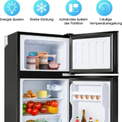 Kühl Gefrierkombination, Freistehender Kühlschrank, Freistehend Gefrierschrank Mit 60L Gesamtvolumen Doppeltür LED Beleuchtung 172 KWh/Jahr 86.8cm Höhe, Schwarz 16 Kühl Gefrierkombination, Freistehender Kühlschrank, Freistehend Gefrierschrank Mit 60L Gesamtvolumen Doppeltür LED Beleuchtung 172 KWh/Jahr 86.8cm Höhe, Schwarz -Angebote Herd Liebe Store 49c3448c501c22da56830eb6674fe326