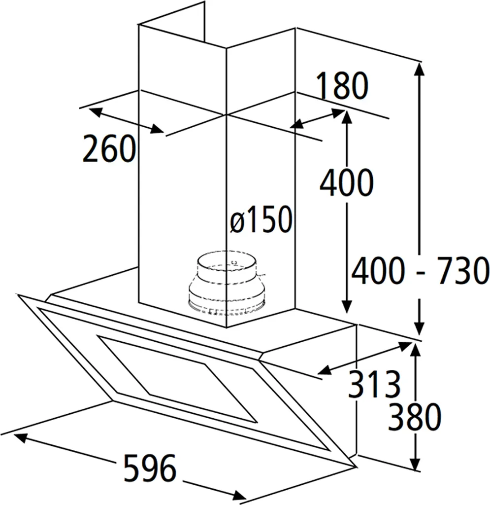 PKM Dunstabzugshaube Mit Randabsaugung Kopffreihaube 9039X Glas Schwarz 60 Cm 11 PKM Dunstabzugshaube Mit Randabsaugung Kopffreihaube 9039X Glas Schwarz 60 Cm - Image 9