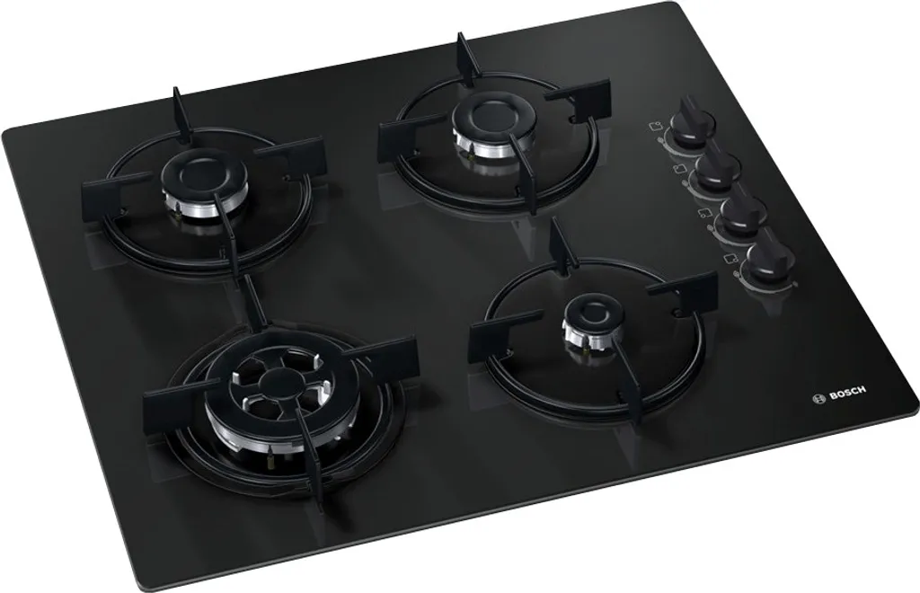 Bosch POH6B6B10 Gaskochfeld 60cm WOK Schwarz Hartglas GAS KOCHFELD 7 Bosch POH6B6B10 Gaskochfeld 60cm WOK Schwarz Hartglas GAS KOCHFELD - Image 5