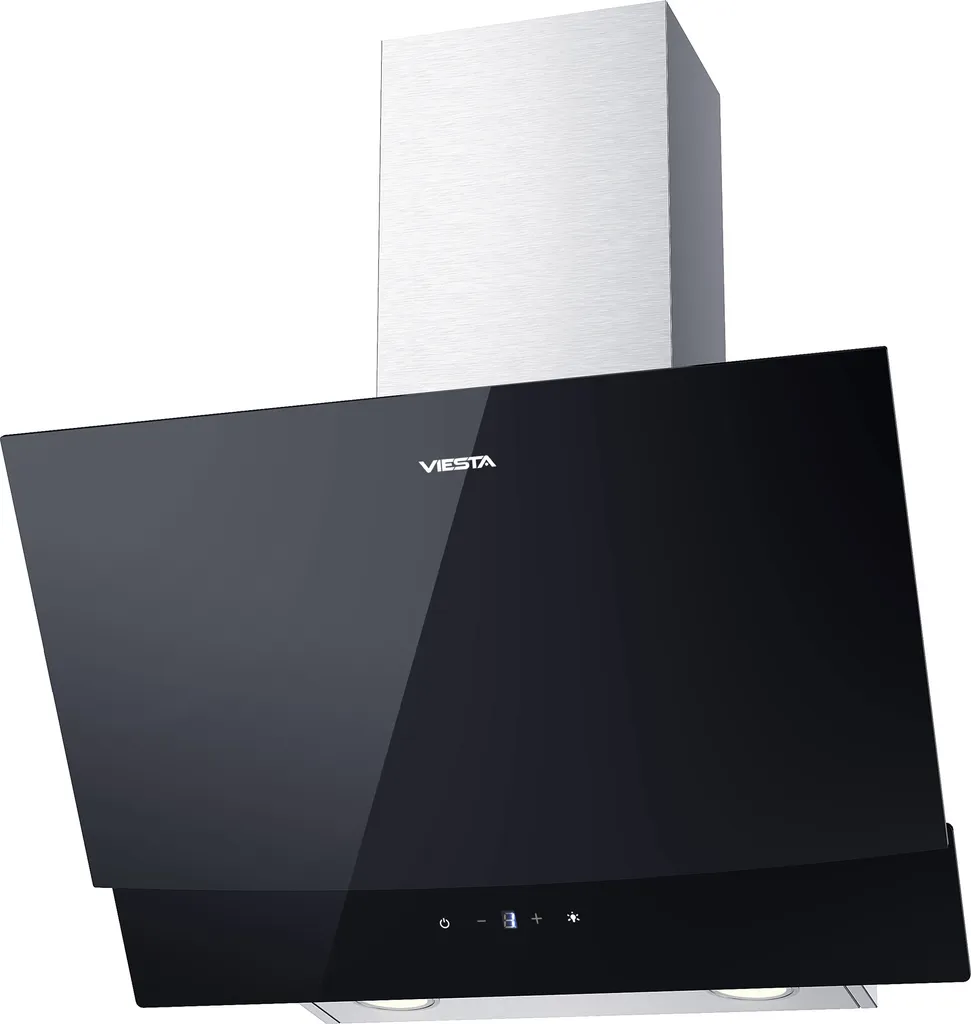 Kopffreie Dunstabzugshaube 320W 60cm VIESTA DH600XC Inkl. Aktivkohlefilter Für Abluft & Umluft, Edelstahl-Schwarzglas Kopffreihaube Wandhaube Mit Touch Control, LED 4 Kopffreie Dunstabzugshaube 320W 60cm VIESTA DH600XC Inkl. Aktivkohlefilter Für Abluft & Umluft, Edelstahl-Schwarzglas Kopffreihaube Wandhaube Mit Touch Control, LED - Image 2