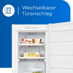 Exquisit Gefrierschrank GS231-NF-H-040D Weiss | 161 L Nutzinhalt | NoFrost | Umluftkühlung | LED-Anzeige | Wechselbarer Türanschlag -Angebote Herd Liebe Store 4b18ea9eaff159c8c4e903ebb8e757ba