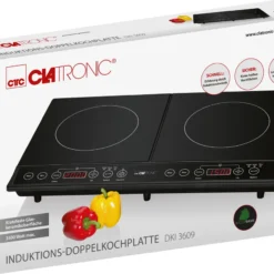 CLATRONIC Induktions-Doppelkochplatte DKI 3609 Schwarz 3500 Watt Herdplatte -Angebote Herd Liebe Store 4b7488365421076f99d1e600db44756b