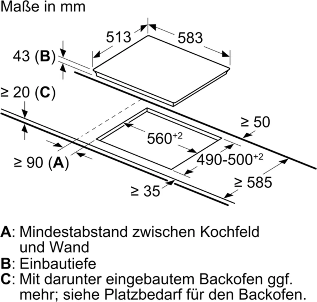 Bosch NKN645GA2E Serie | 4, Elektrokochfeld, 60 Cm, Herdgesteuert, Schwarz, Aufliegender Rahmen 7 Bosch NKN645GA2E Serie | 4, Elektrokochfeld, 60 Cm, Herdgesteuert, Schwarz, Aufliegender Rahmen - Image 5