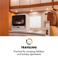 Klarstein Mini Geschirrspüler Spülmaschine Mit Platz Für 2 Maßgedecke - 6 Programme - 5 L Wasser Benötigt - LED-Display - Touch - Tischgeschirrspüler Inkl. Zubehör - Silber Mini Geschirrspülmaschine Klein Spülmaschine Freistehend -Angebote Herd Liebe Store 4e12a60f6ae6ea705da9a14c3630c902