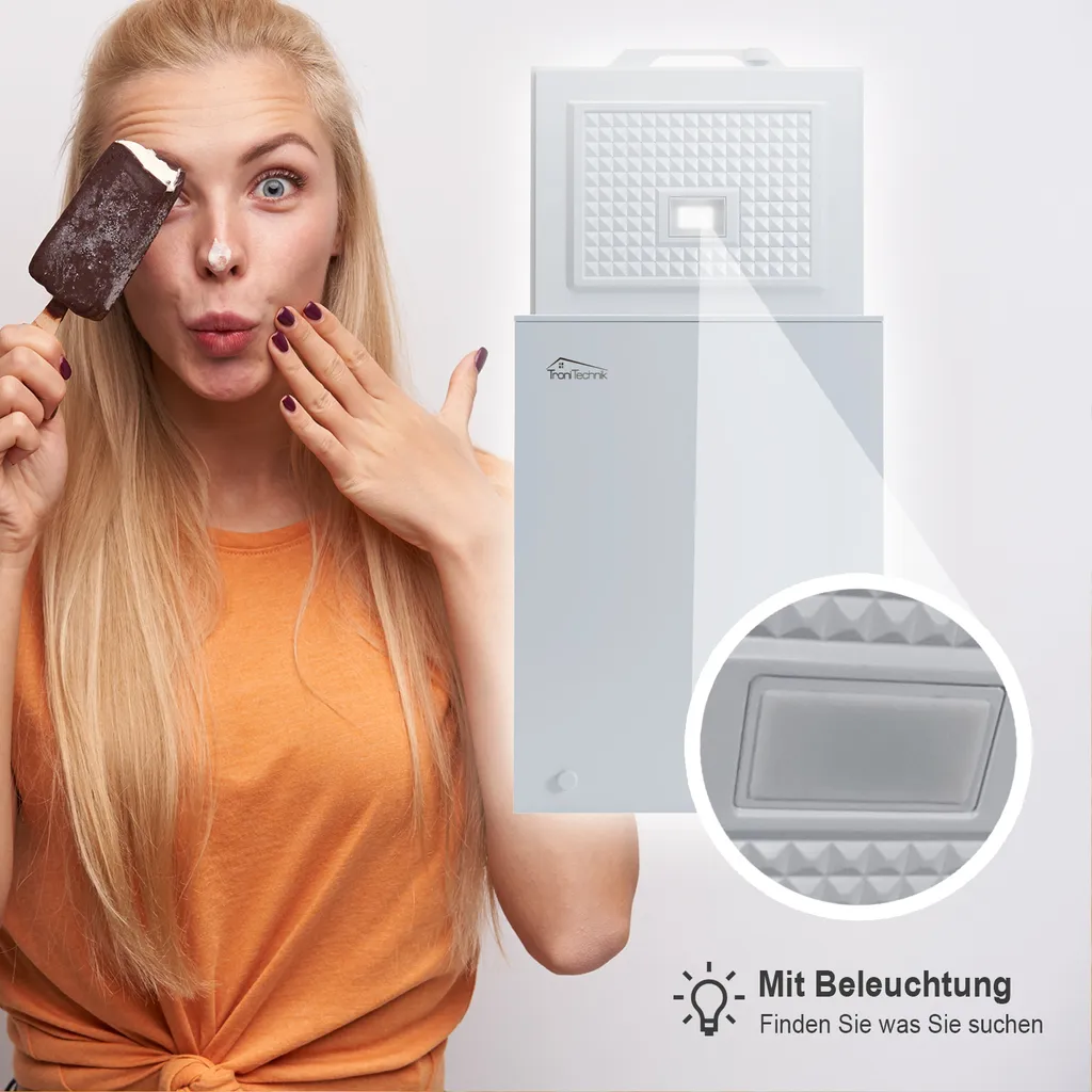 TroniTechnik Gefriertruhe Kühltruhe Kühlfach BORGAR 110L Abschließbar Mit Korb 4 TroniTechnik Gefriertruhe Kühltruhe Kühlfach BORGAR 110L Abschließbar Mit Korb - Image 2