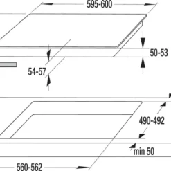 Gorenje ECD643BSC HiLight Kochfeld 60cm, 2-Kreis-/Bräterzone, Restwärmeanzeige - Passend Für Gorenje Einbauherd BC717E10X -Angebote Herd Liebe Store 50a06faf8b9b01fe35e71e0b0d4a9d8d