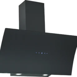 Respekta Dunstabzugshaube Schräghaube Wandhaube Kopffrei Glas 90 Cm Schwarz LED