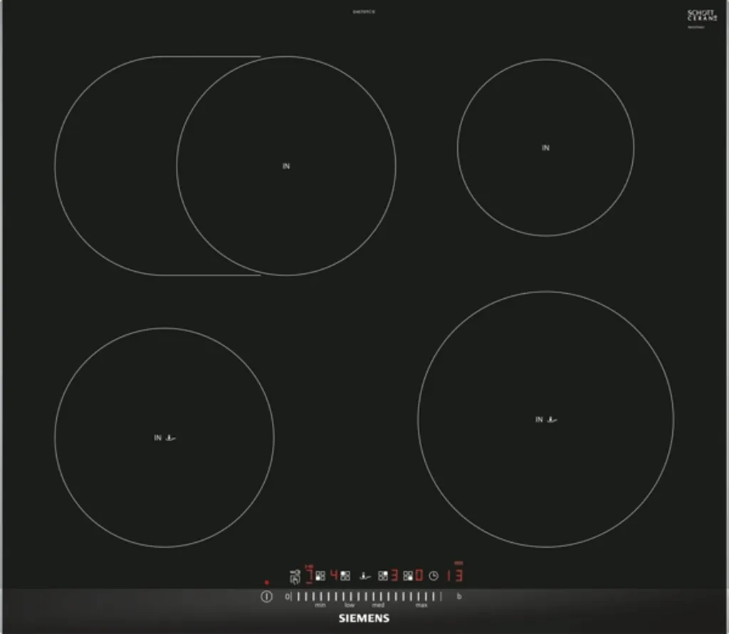 Siemens Induktionskochfeld EH675FFC1E BRÄTERZONE Autark SCHOTT CERAN® 3 Siemens Induktionskochfeld EH675FFC1E BRÄTERZONE Autark SCHOTT CERAN®