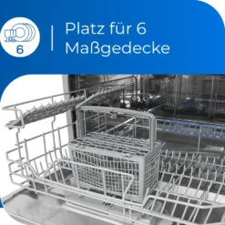 Exquisit Geschirrspüler GSP206-030F SchwarzPV | Tischgeschirrspüler | 6 Maßgedecke | Schwarz -Angebote Herd Liebe Store 5293ea22af44f1e693977f1afa247ae4