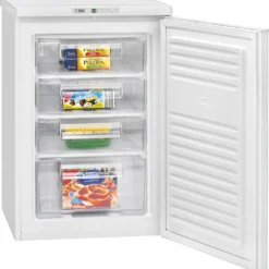 Bomann GS 7243 Gefrierschrank, 91 Liter, Mit Akustischem Tür-Warnsignal, LED Frontdisplay, Schnellgefrierfunktion Und 4 Sterne-Kennzeichnung, Weiß -Angebote Herd Liebe Store 5336e46b6249e50bbfa0cf6c5902ee5c