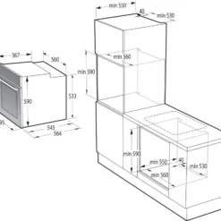 Gorenje BPS6737E14BG Einbau-Elektrobackofen, Schwarz, 77 L Volumen, 59,5 Cm Breite, Ober-/Unterhitze + Umluft, Selbstreinigungsfunktion, Display, Integrierte Uhr -Angebote Herd Liebe Store 53666cf1c6f57705b0b0bb7b7aad62b4