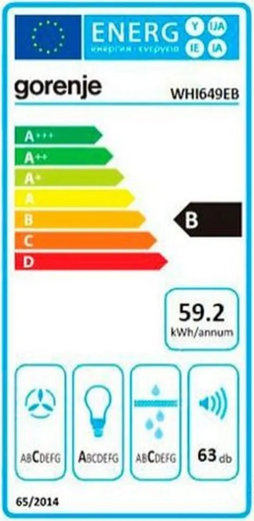 Gorenje - WHI649EB - Dunstabzugshaube - 60 Cm - Schwarz 9 Gorenje - WHI649EB - Dunstabzugshaube - 60 Cm - Schwarz - Image 7