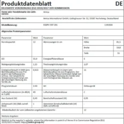 Amica EGSPV 597 201, Voll Integriert, Standardgröße (60 Cm), Schwarz, Tasten, 1,5 M, 1,5 M 11 Amica EGSPV 597 201, Voll Integriert, Standardgröße (60 Cm), Schwarz, Tasten, 1,5 M, 1,5 M -Angebote Herd Liebe Store 541ece5ca6ff85c783b1eab57a46d575